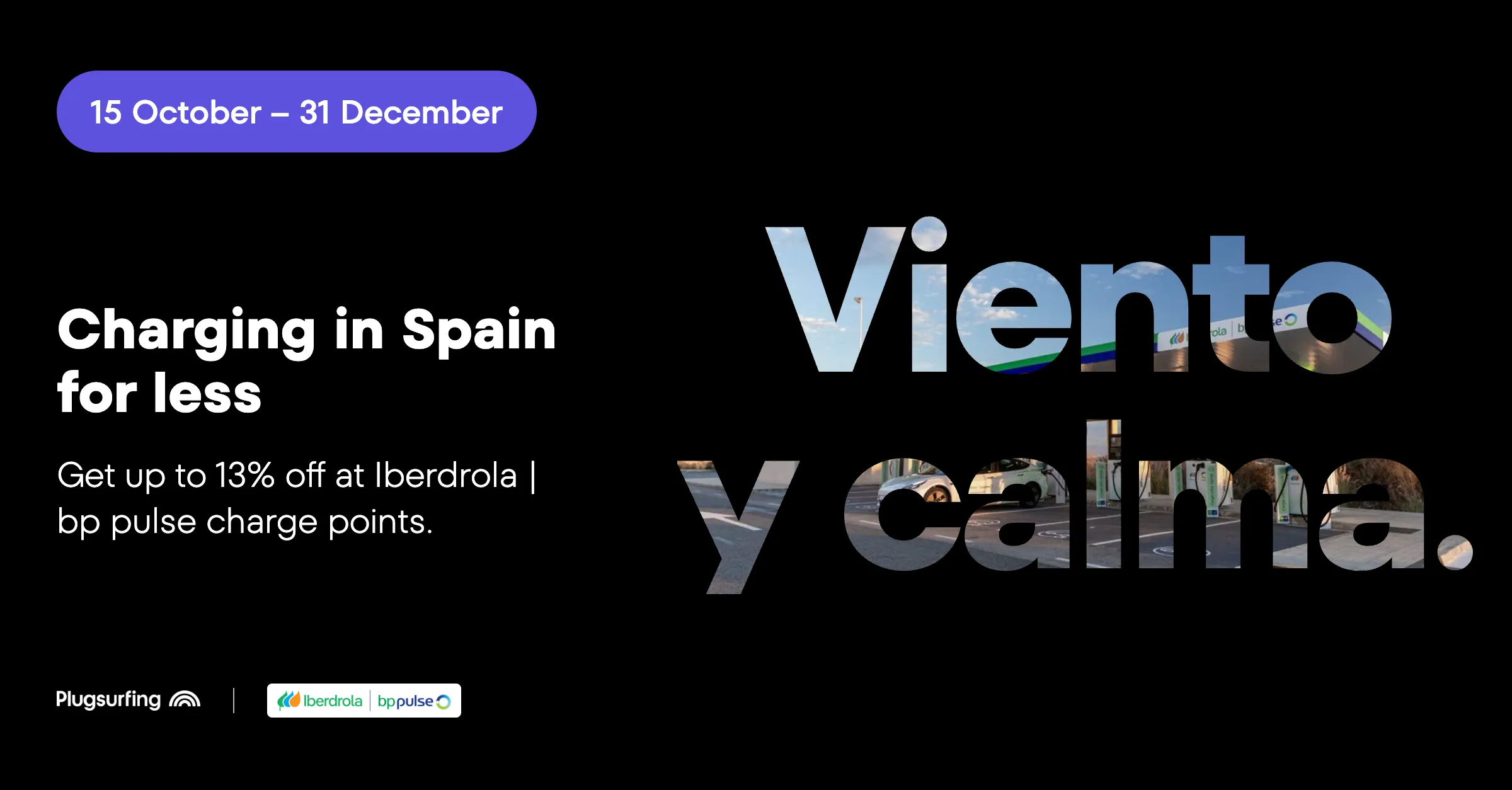 Iberdrola | bp pulse autumn discount in Spain, 15 October to 31 December