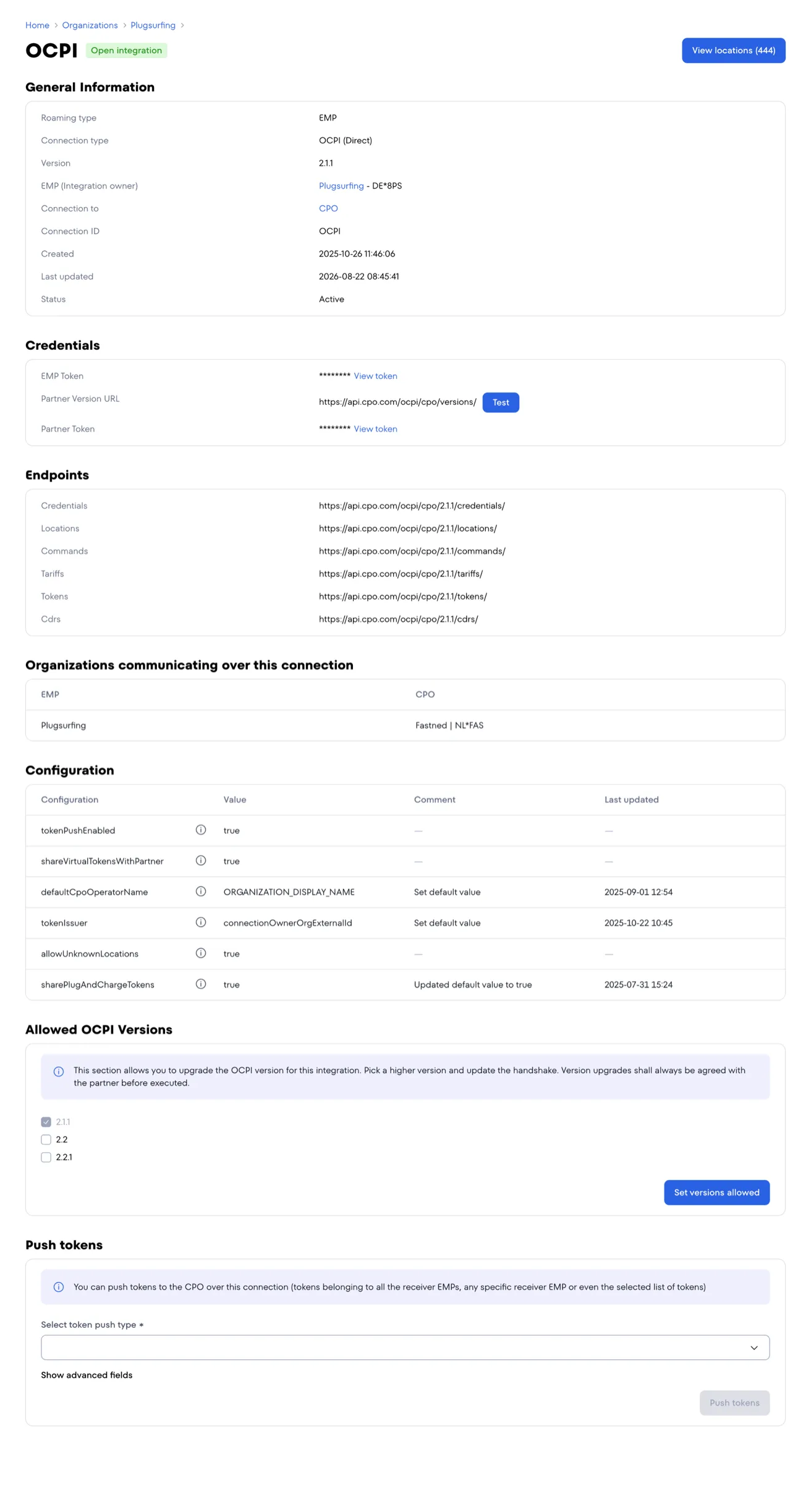 Plugsurfing Roam OCPI screenshot
