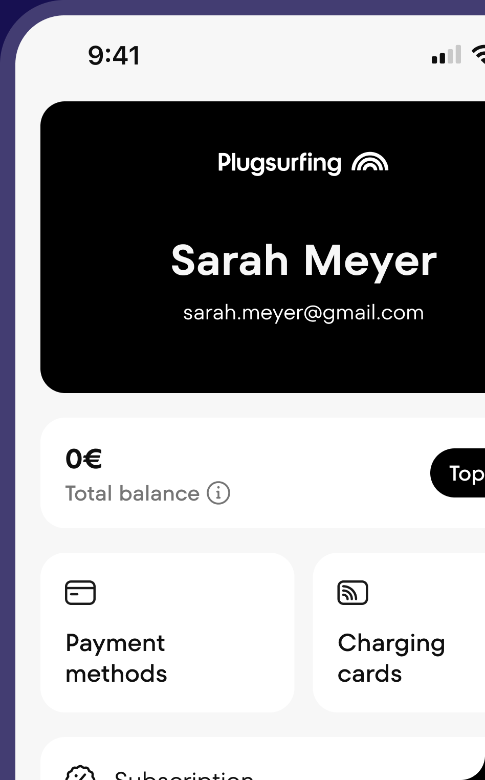 Plugsurfing white-label app screenshot