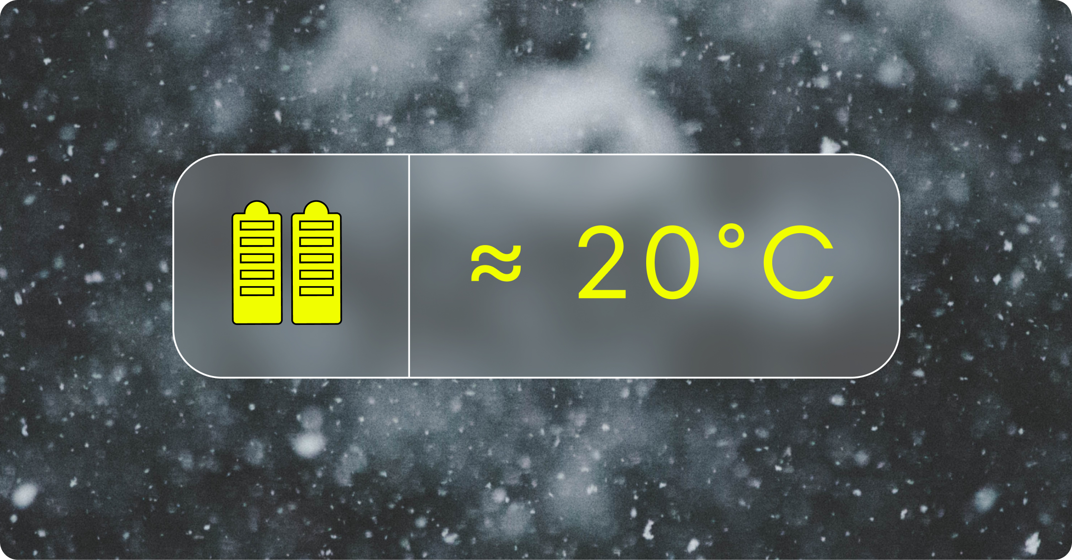 The optimum temperature for an EV battery is 20°C. Below that, the electrochemical reactions within the battery will slow down