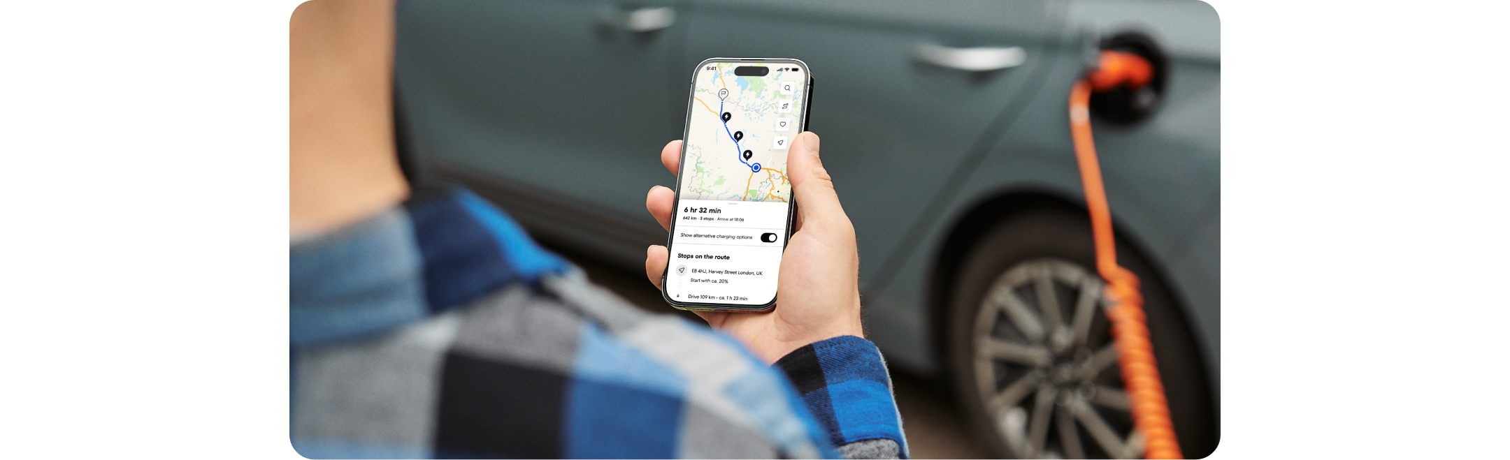 Plan your charging stops with Plugsurfing app's new route planner feature